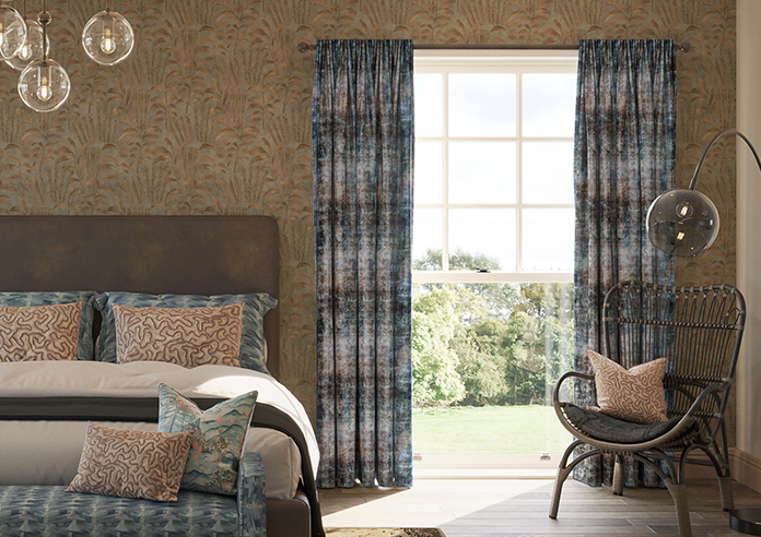 Nebula, Petrol - Made to Measure Curtains - Image 3